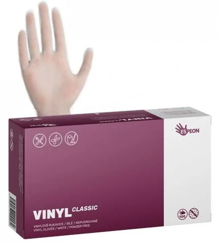 Rukavice chirurgické vinyl M/100ks Vrácení Zdarma
