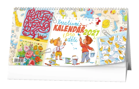 Kalendář stolní žánrový čtrnáctidenní Kreativní kalendář pro děti BSE6 Speciální Cena