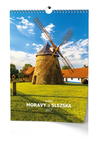 Kalendář nástěnný A3 Krásy Moravy a Slezska BNF7 Originální
