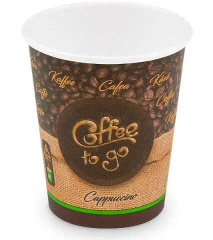 Autentický Kelímek papírový "Coffee to go" hnědý 280ml/50ks