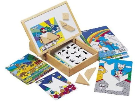 Hra Skládej tvary do obrázků Tangram magnetický Expresní Doručení