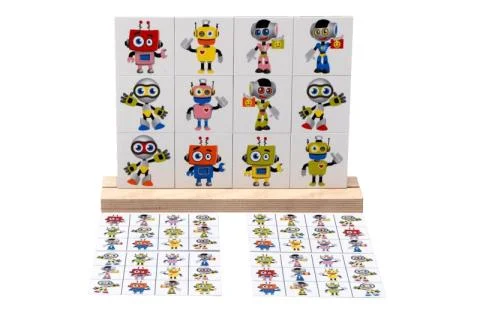 Magnetická hra - Popiš a zařaď roboty Akční Nabídka