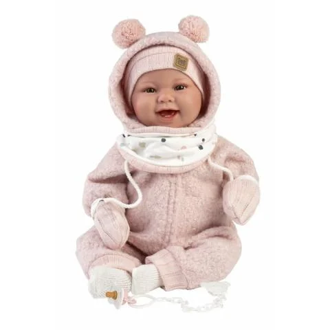 Omezená Nabídka Panenka NEW BORN 44cm miminko holka v růžové čepici