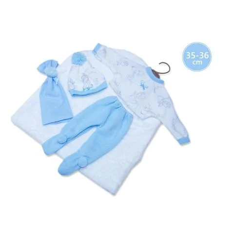 Sezónní Sleva Obleček pro panenku NEW BORN kluk 35-36cm