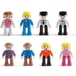 Magnetické figurky GEM - Zábavné profese 7cm/12ks Super Cena
