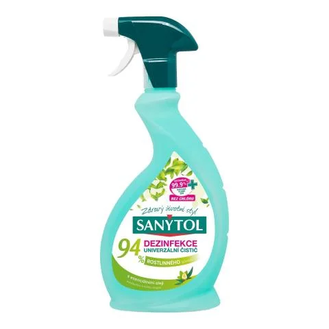 Bezpečná Platba Sanytol univerzální čistič a dezinfekce 500ml - 94 % rostlinného původu