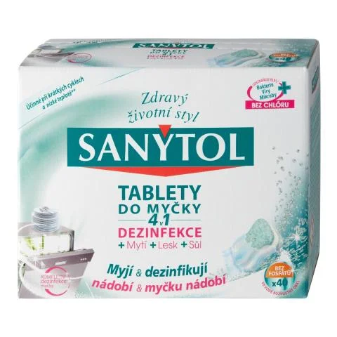 Sanytol tablety do myčky 4v1 40ks Nejprodávanější