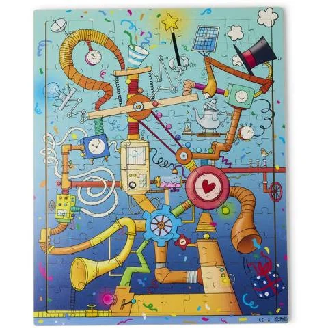 Vzdělávací puzzle párty stroj 120dílků Levný