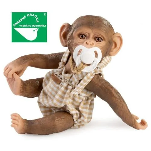 OPIČKA - realistická opička miminko s měkkým látkovým tělem - 32 cm Cenově Výhodný