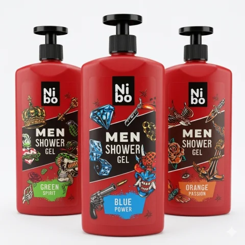 Výprodej Sprchový gel Nibo pánský mix 1l