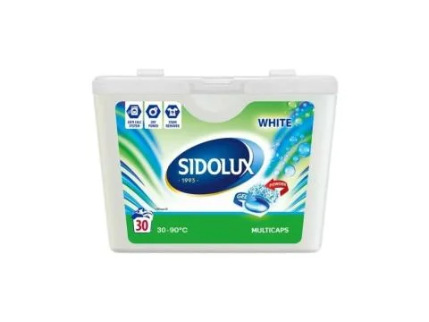 Jen Po Omezenou Doba Sidolux Multicaps na praní bílého prádla 30ks