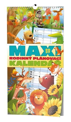 Ověřený Kalendář nástěnný poznámkový Maxi rodinný BNC10