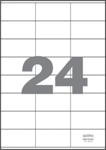 Etikety samolep. A4/ 70x36/100 listů Přímo Od Výrobce