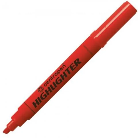 Zvýrazňovač Centropen 8552 červený Oblíbený