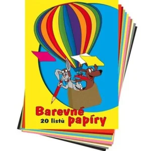 Vysoce Kvalitní Barevné papíry nelepicí 20 listů