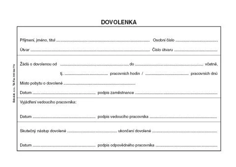 Dovolenka Baloušek A6 ET075 - nepropisující Levný