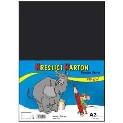 Kreslicí karton A3/180g/50lis černá Výhodná Nabídka
