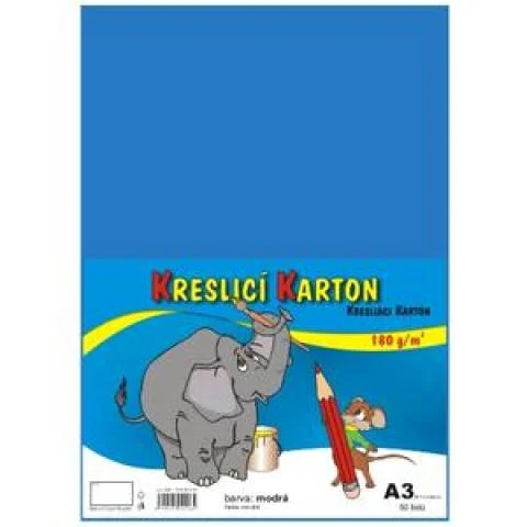 Kreslicí karton A3/180g/50lis světle modrá Top Prodej