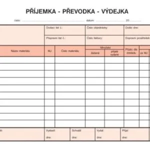 Časově Omezené Příjemka-převodka-výdejka A5 NCR OPT 87/ 100listů