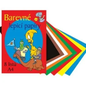 Barevné papíry lepicí 8 listů Odeslání Ihned
