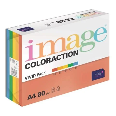 Zlevněný Papír barevný Color A4/80gr 5x20 syté barvy