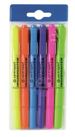 Zvýrazňovač Centropen 8722/6ks Aktuální