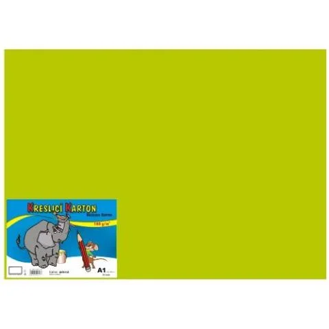 Kreslicí karton A1/180g/10lis světle zelená Výprodej