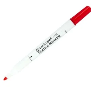 Popisovač Centropen 2739 na textil nevypratelný červený Sezónní Sleva