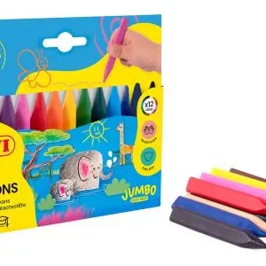 Pastelky voskové trojhranné JOVI 12ks JUMBO - 973/12 Vrácení Zdarma