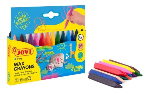 Pastelky voskové trojhranné JOVI 12ks JUMBO - 973/12 Vrácení Zdarma