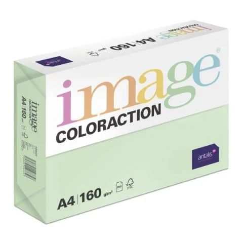 Vysoce Kvalitní Papír barevný Color A4/160gr Forest pastelově zelený MG28