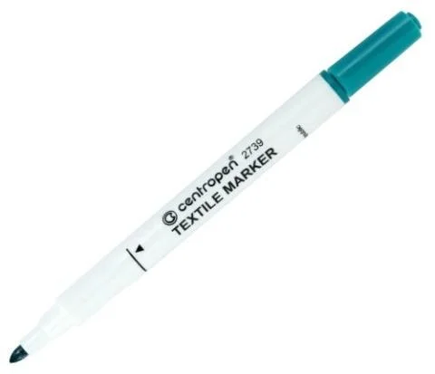 Popisovač Centropen 2739 na textil nevypratelný zelený Výhodná Nabídka