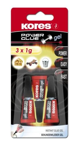 Vrácení Zdarma Lepidlo vteřinové KORESPOWER Glue gel 3x1gr