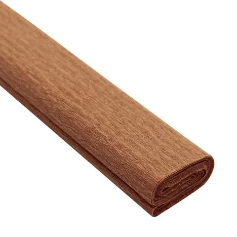 Zlevněný Papír krepový světle hnědý 22/27