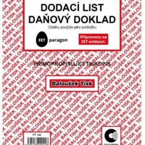 Horká Nabídka Dodací listy A5 Baloušek NCR PT 140 - propisující