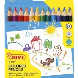 Pastelky JOVI trojhranné JUMBO 12ks, tuha 10mm - 735/12 Pouze Dnes