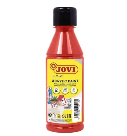Barvy akrylové JOVI 250ml červená - 68007 Přímo Od Výrobce