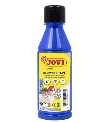 Finální Výprodej Barvy akrylové JOVI 250ml tm. modrá - 68024