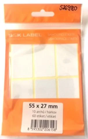 Výhodná Nabídka Etikety samolep. 55x27mm/60 etiket