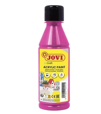 Barvy akrylové JOVI250ml růžová - 68008 Expresní Doručení