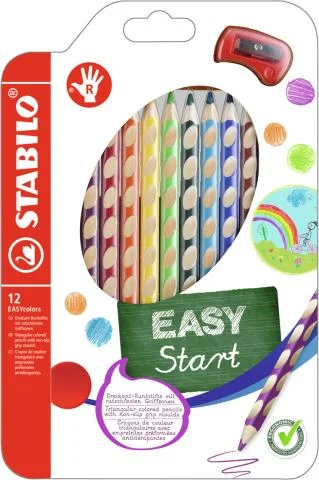 Finální Výprodej Pastelky Stabilo EASY 12 barev pro praváky 9mm