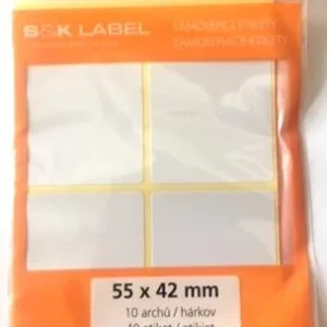 Etikety samolep. 55x42mm/40 etiket Výprodej