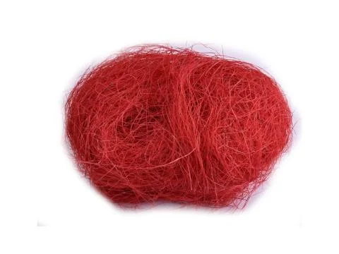 Vysoce Kvalitní Sisal kokosové vlákno 25gr červené