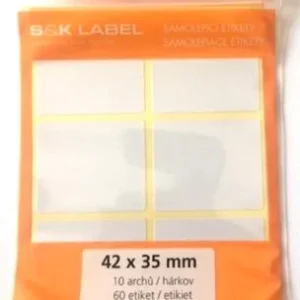 Etikety samolep. 42x35/60 etiket Rychlé Dodání