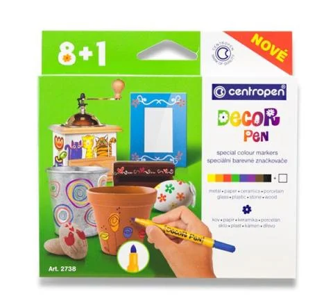 Nakupujte Hned Značkovač Decor Pen 2738/9ks syté barvy