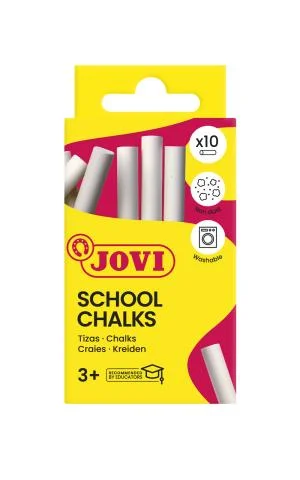 Křídy školní 10 ks JOVI bílé - 1010 Nejlepší Volba