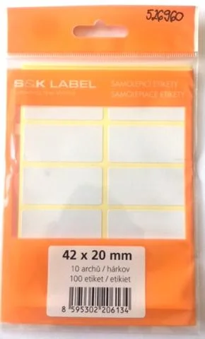 Etikety samolep. 42x20/100 etiket Hit Sezóny
