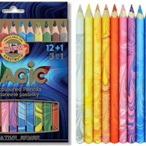 Pastelky Koh-i-noor duhové Magic 3408/12+1 Dokud Zásoby Vydrží