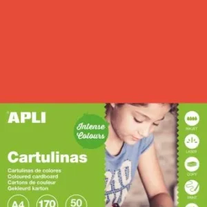 Kreslicí karton APLIA4/170g/50lis červená Autentický