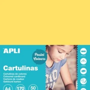 Kreslicí karton APLIA4/170g/50lis světle žlutá Zlevněný